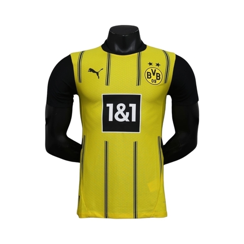 Camisa Borussia Dortmund I 24/25 - Jogador Puma Masculina - Amarela e preta