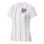 Camisa Manchester City Pré-jogo 25/26 - Torcedor Adidas Feminina - Branca com detalhes em vinho