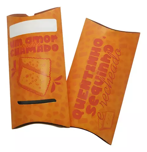 50 Caixas de Pastel Delivery Tamanho M Laranja - comprar online