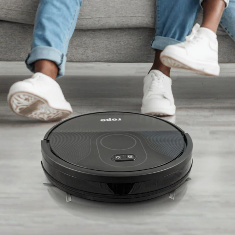 Robô Aspirador ROPO Glass 3 – Varre, Aspira e Passa Pano – Bivolt - loja online