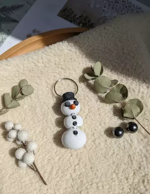 Muñeco de Nieve llavero Mochila Navidad