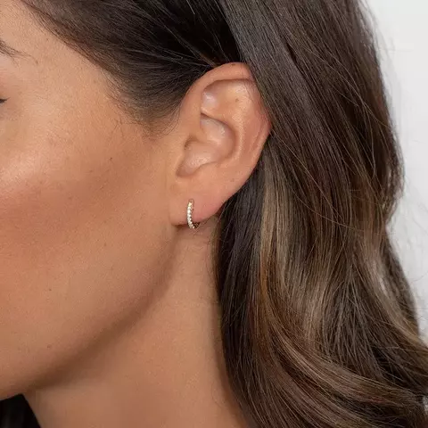 Argola Minimalista Zircônia - Prata 925