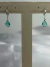 Brinco Argola Gota Verde Banhado a Prata 925 - comprar online