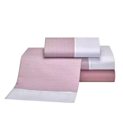 Juego Sábanas Cannon Fieldcrest 144 hilos 100% Algodón - Bordó 771