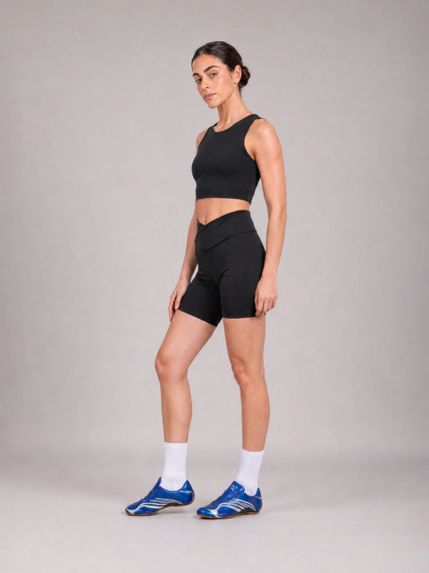 Shorts Ciclista com Bolso Preto