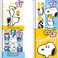 Caderno Espiral Universitário Snoopy 80 Folhas - TILIBRA