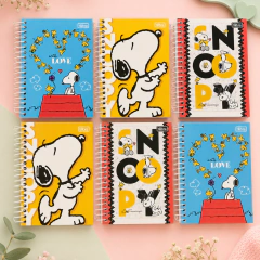 Caderneta Espiral 1/8 Snoopy 11 X 15,4 Cm 80 Folhas - Tilibra