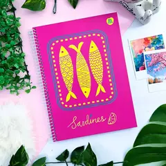 Caderno Colegial Espiral Dolce Mare 1 Matéria 80 Folhas - Animativa - PapeloByBre