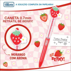 Caneta Esferográfica 0.7mm Retrátil Be Berry - Tilibra - comprar online
