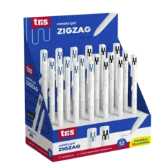 Caneta Gel Retrátil ZigZag 0.5mm - Tris