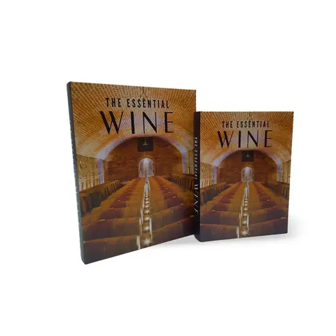 Conjunto de Caixas Decorativas em Madeira Estampa The Essencial Wine 2 Peças