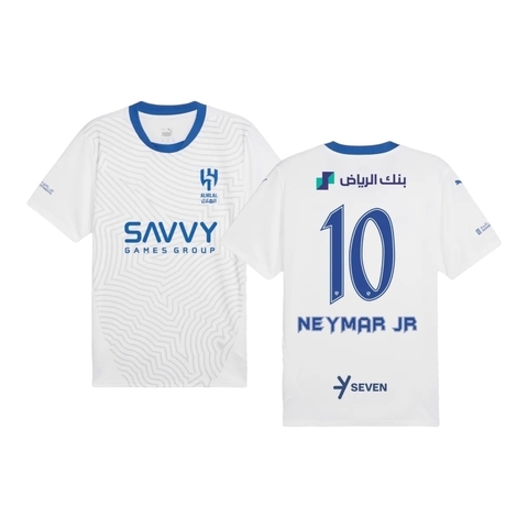 Camisa Al-Hilal II 24/25 - Torcedor Puma Masculina - Branca com detalhes em azul