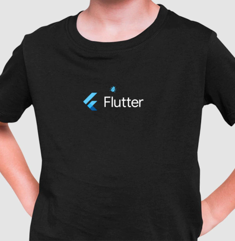 Camiseta Infantil Flutter