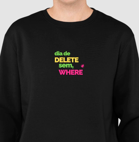 Suéter Moletom Dia De Delete Sem Where