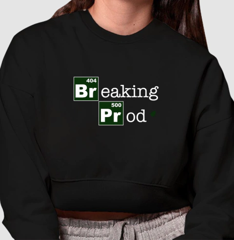 Cropped Moletom Breaking Prod