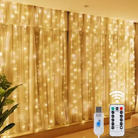 Cortina de led para um Natal incrível.