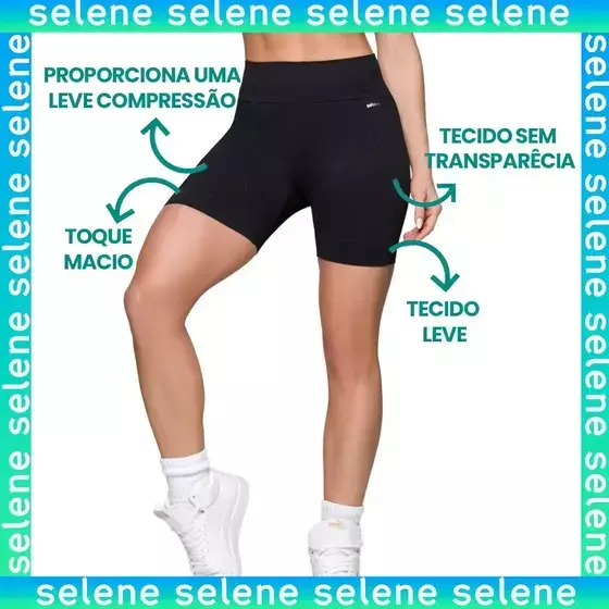 Shorts Selene Sport Feminino Fitness De Academia Original