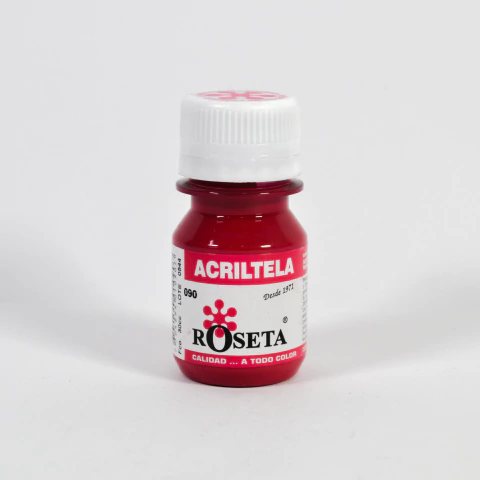 Acriltela Rojo Carmín Roseta