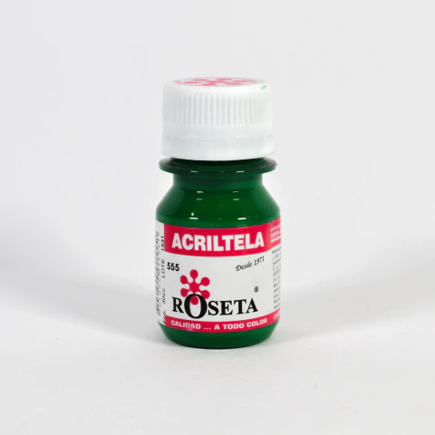 Acriltela Verde Navidad Roseta