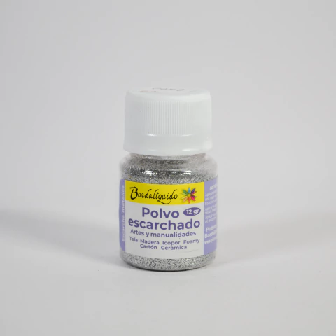 Polvo Escarchado Plata Bordaliquido