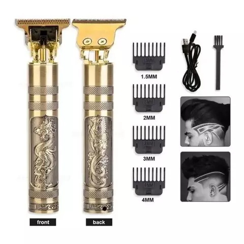 Maquina De Barbear Dragão Maquininha Profissional Recarregável Aparador de Cabel