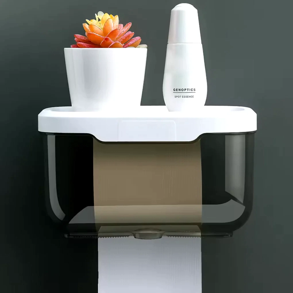 Caixa Suporte Para Papel Higiênico Para Parede Impermeável Para Banheiro Quartos