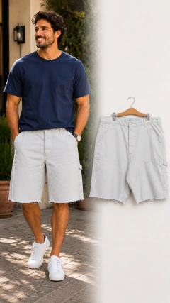 Bermuda Jeans Zara Branco (Tam 46)