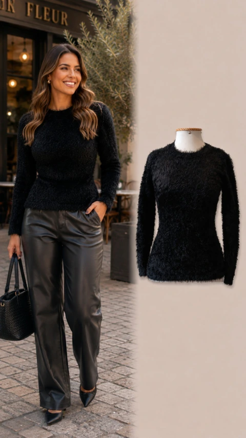 Sueter Mirabelle Preto (Tam P)
