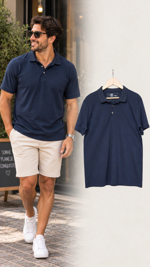 Polo TNG preta (Tam G)