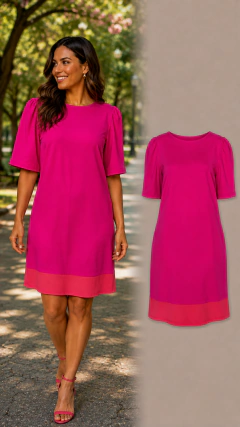 Vestido Tatiju Rosa (M - 38/40)