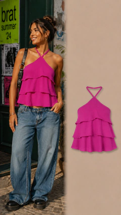 Cropped Rosa (Tam P)