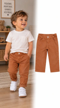 Calça Terra cota Infantil (Tam PP)