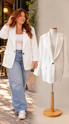 Blazer Promod Branco (Tam G)