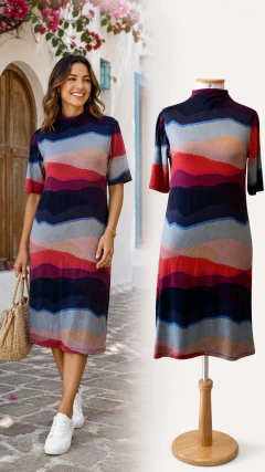 Vestido Lez a Lez Colorida (Tam P)