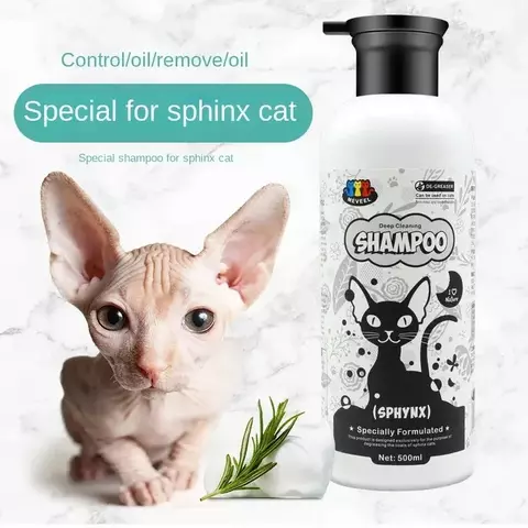 Shampoo gato banho gel lavagem corporal canadense 500ml