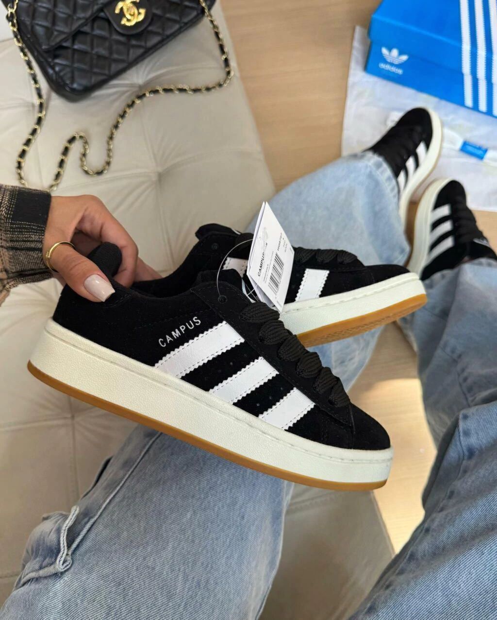 Adidas Campus - Preto e Branco