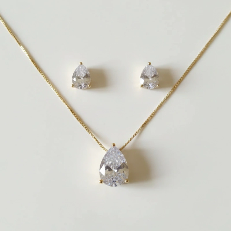 Conjunto Semijóia Folheado