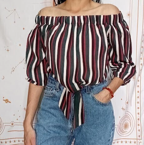 Blusa Ciganinha Listrada – Youcom - M