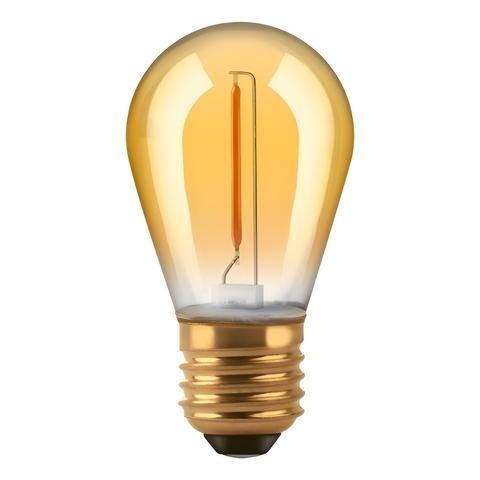 Lampara Luz Led Gota Golden Guirnalda S14 1w E27 Macroled