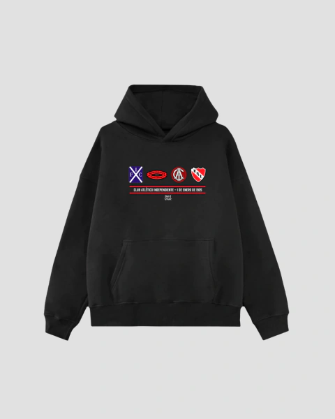 BUZO OVERSIZE ESCUDOS INDEPENDIENTE
