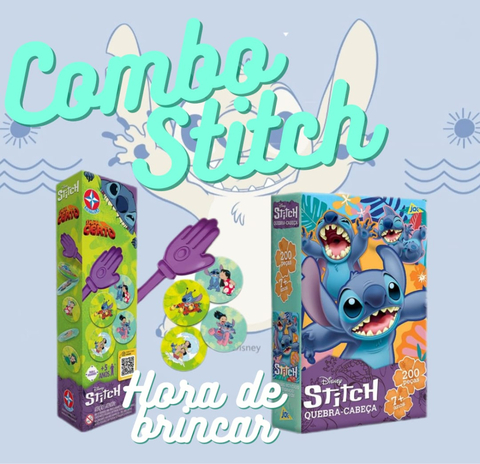 Combo Stitch Tapa Certo e Quebra-Cabeça 200 Peças