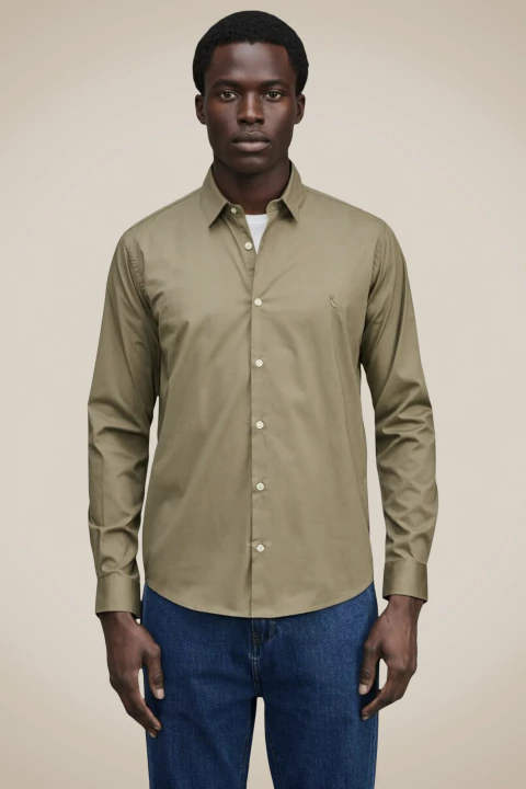 Camisa Reserva ML Enxuto Colors- Verde Militar - comprar online