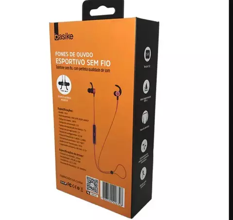 FONE BLUETOOTH BASIKE PARA ESPORTES BA-FON6671