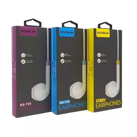 FONE DE OUVIDO KAPBOM COM FIO ENTRADA P2 KA-719