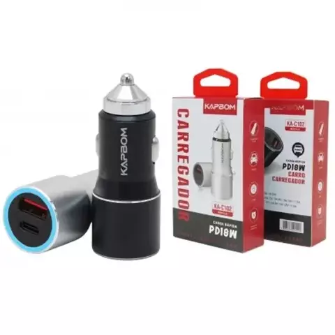 Carregador de carro - Kapbom Cod. KA-C102 Turbo 2 Entradas