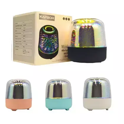 Caixa de Som Luminária Touch Bluetooth - Caixa de Som pequena KA-8532