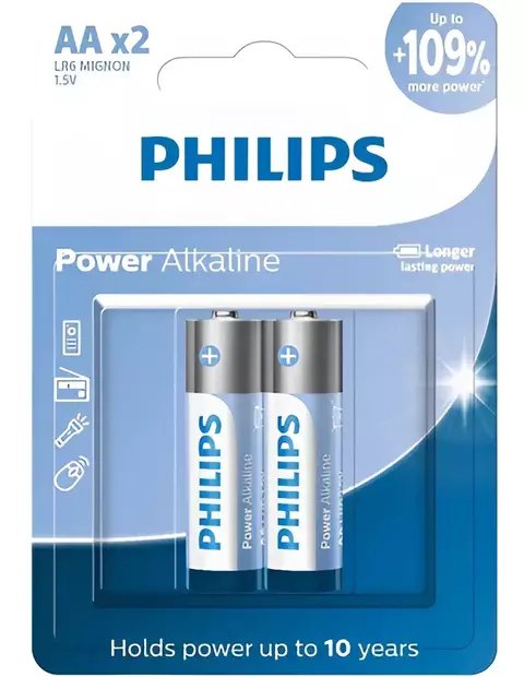 Philips Power alkaline aa x2
