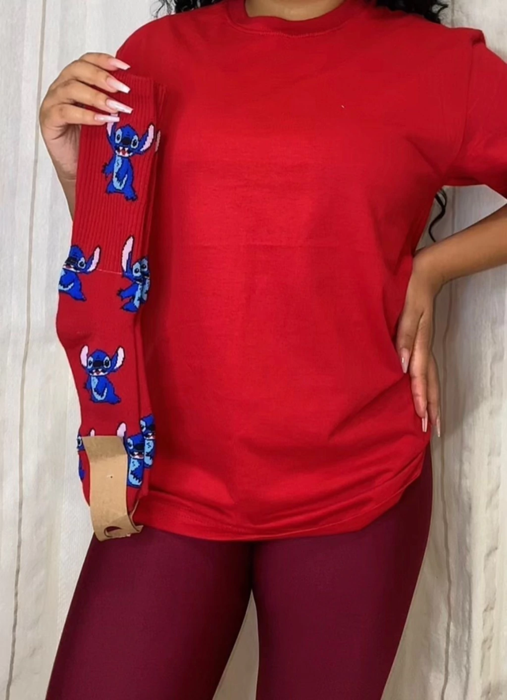 Kit Liso Vermelho Com Bordô (sem meia) G GG G1