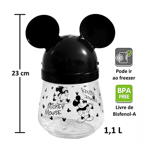 GARRAFA LUDICA FLIP com canudo MICKEY 1,1L