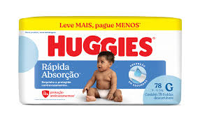 Fralda Huggies Tripla Proteção G Hiper 78